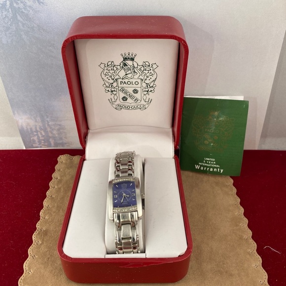 Sold Vintage Ladies Stainless Steel Paolo Gucci Watch - Picture 1 of 7